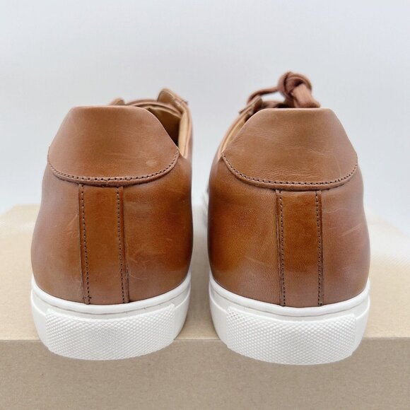 Bruno Magli Daniel Low Top Sneakers Casual Shoes Brown Leather Lace Up US 13 - Picture 7 of 11